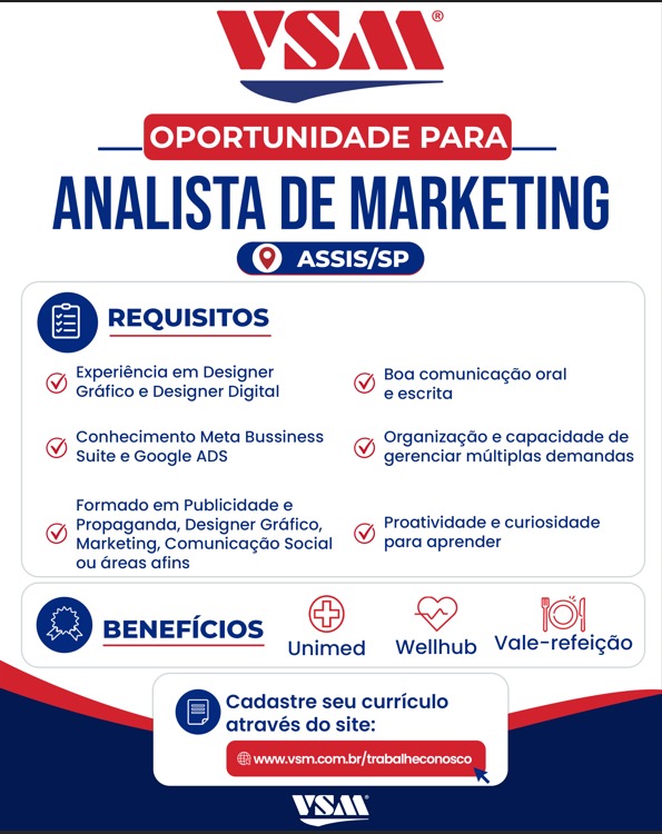 Vaga Analista De Mkt Assis