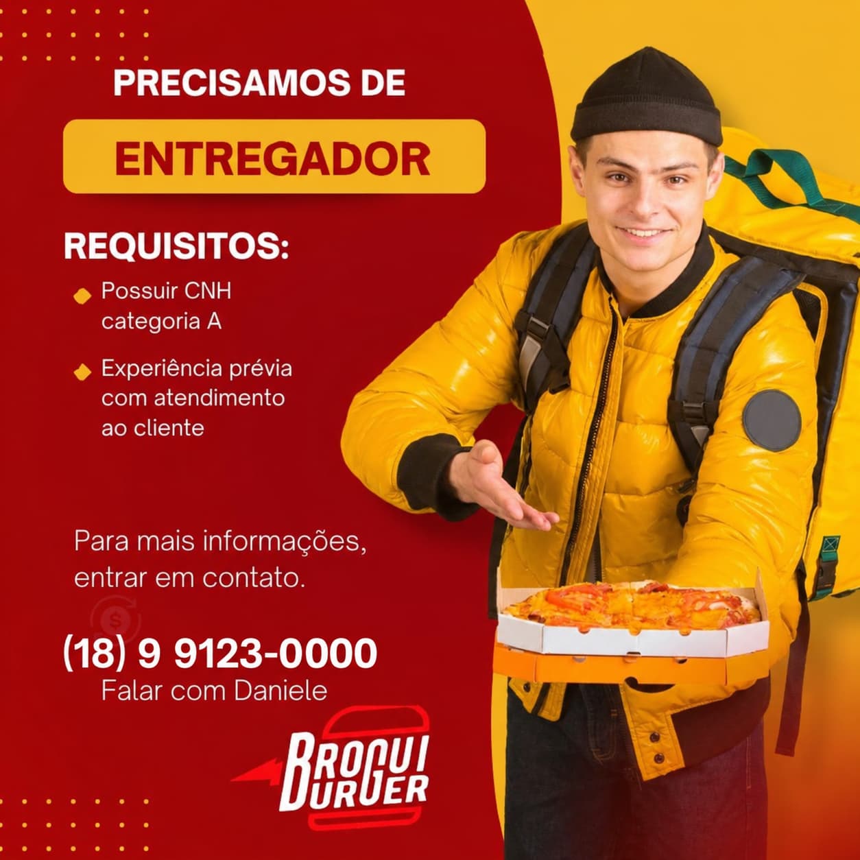 Vaga Entregador