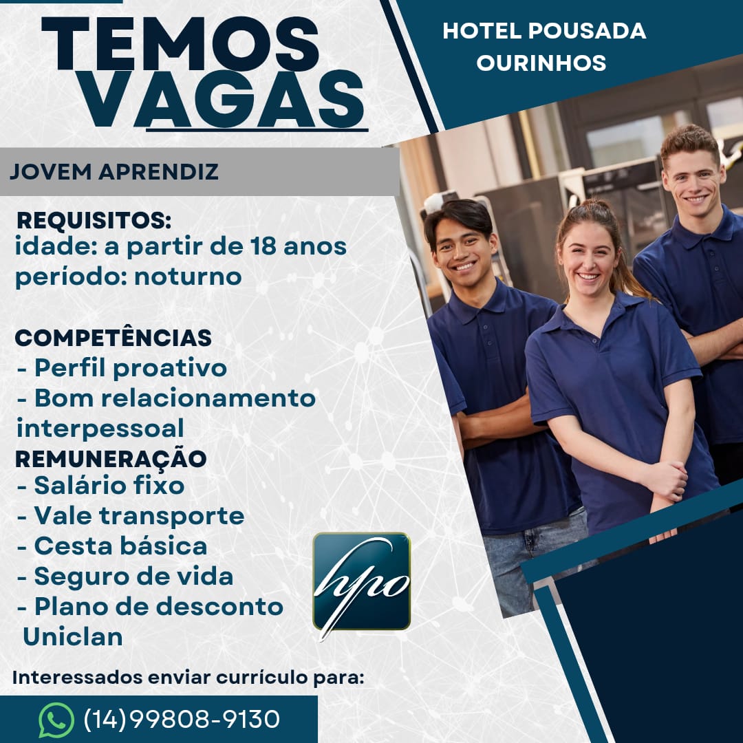 Vaga No Hotal Pousada   Aprendiz