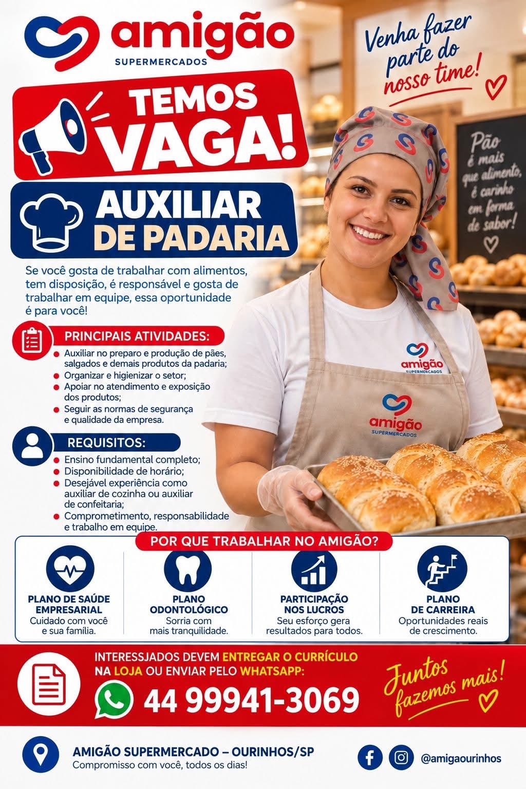 Vaga Para Aux De Padaria