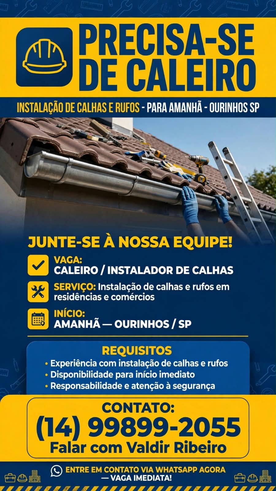 Vaga Para Caldeireiro