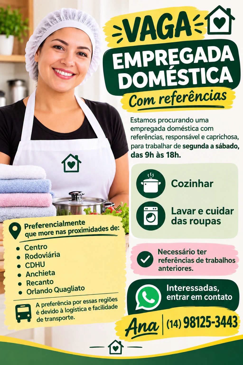 Vaga Para Empregada Domestica