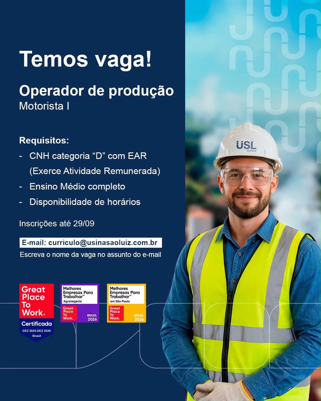 Vaga Para Operador De Produ&Ccedil;&Atilde;o (2)