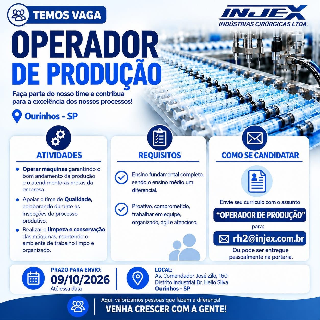 Vaga Para Operador De ProduÇÃo
