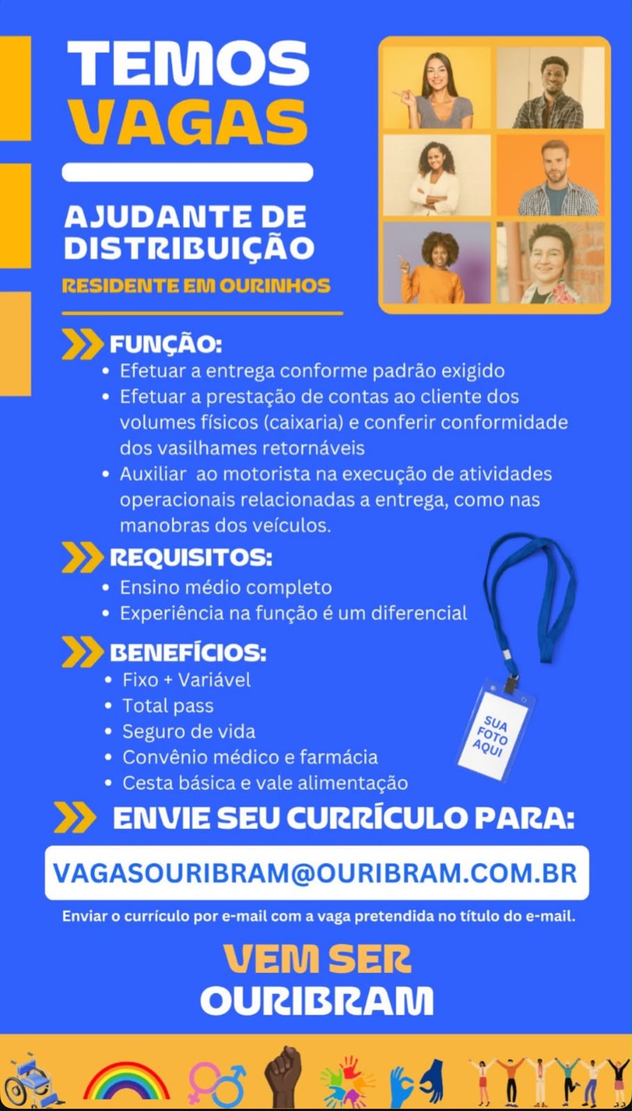 Vaga Para Ajudante De Distribui&Ccedil;&Atilde;o