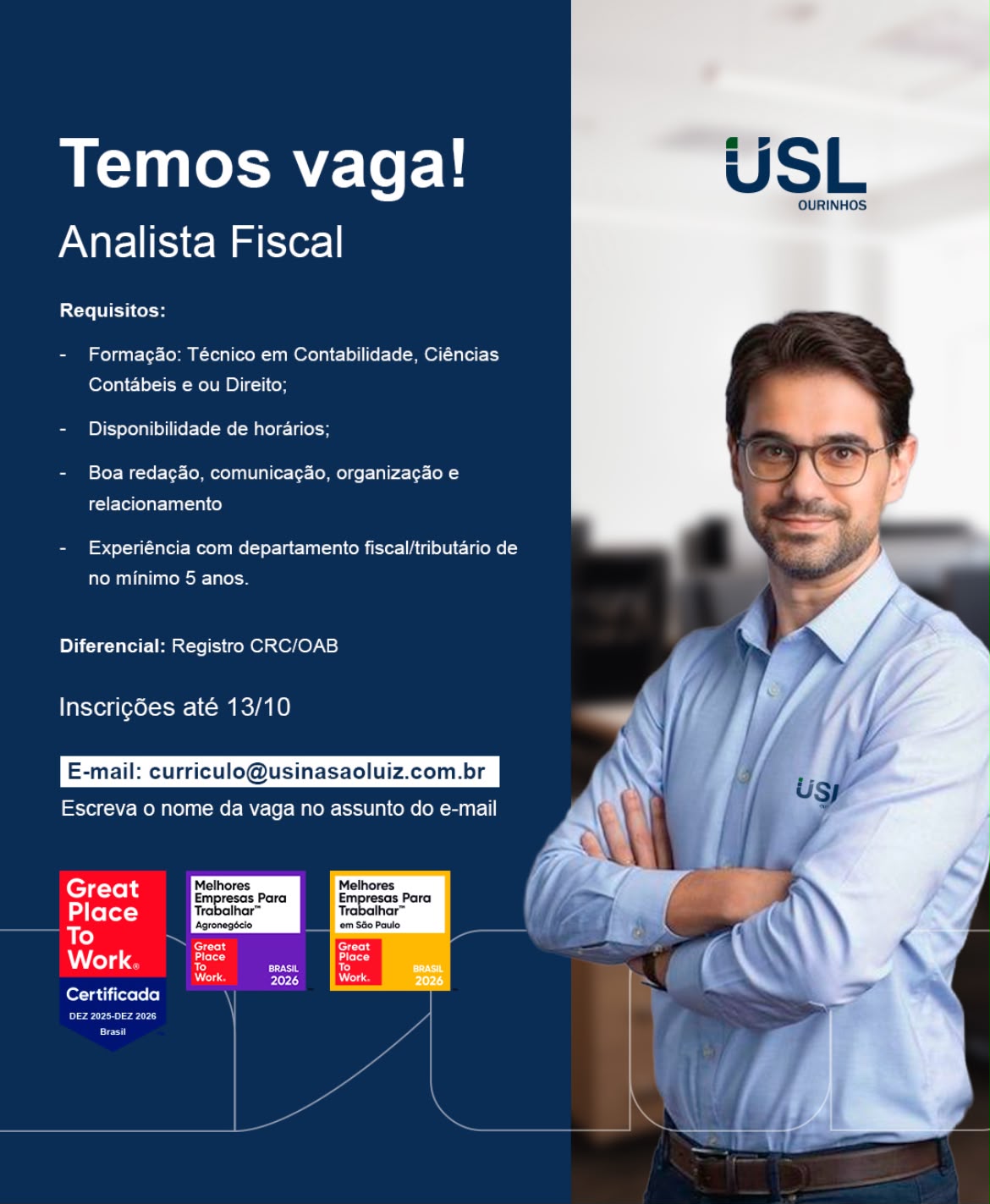 Vaga Para Analista Fiscal