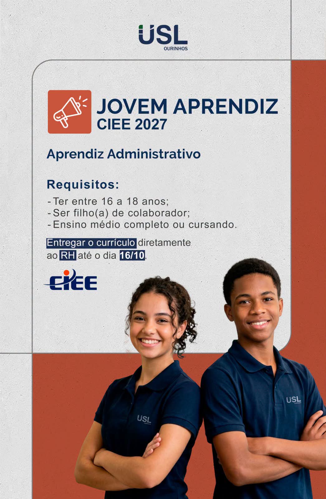 Vaga Para Jovem Aprendiz Ciee 2027