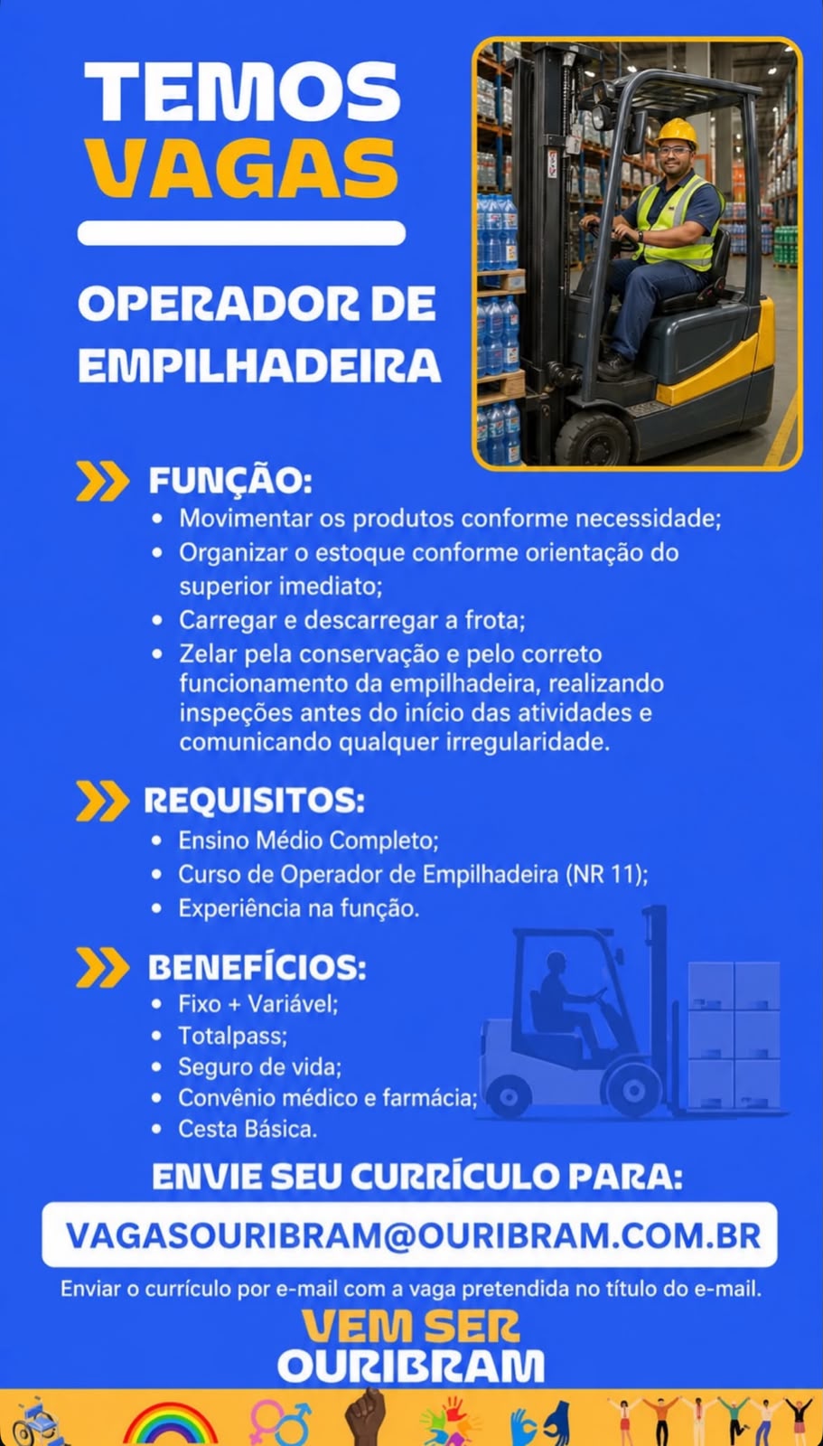 Vaga Para Operador De Empilhadeira