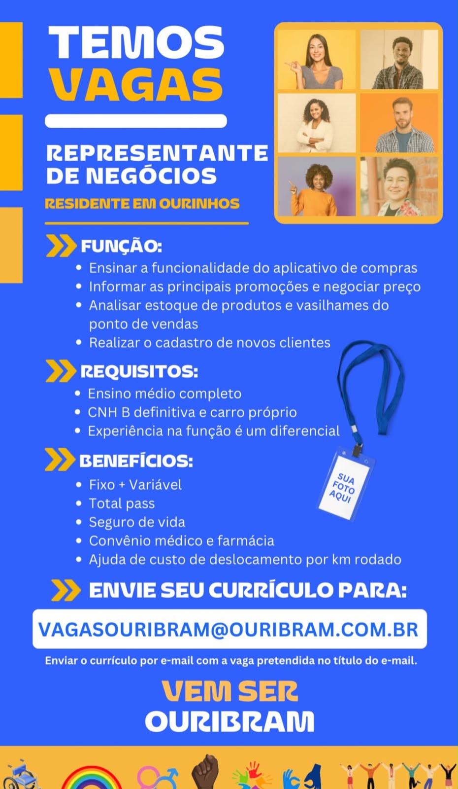 Vaga Para Representante De Neg&Oacute;cios